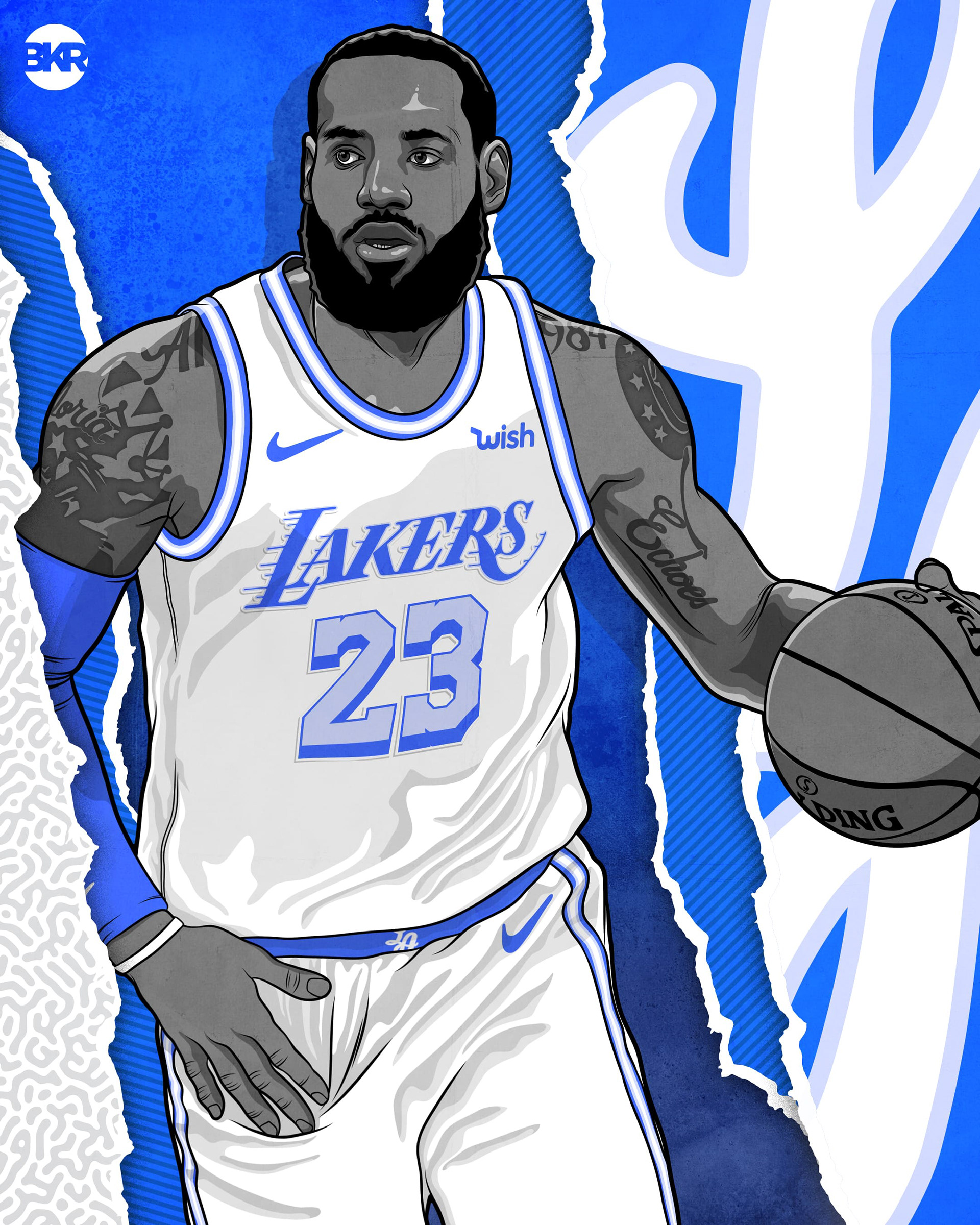 Jason Becker - 2020-2021 NBA City Edition Uniforms Illustrations