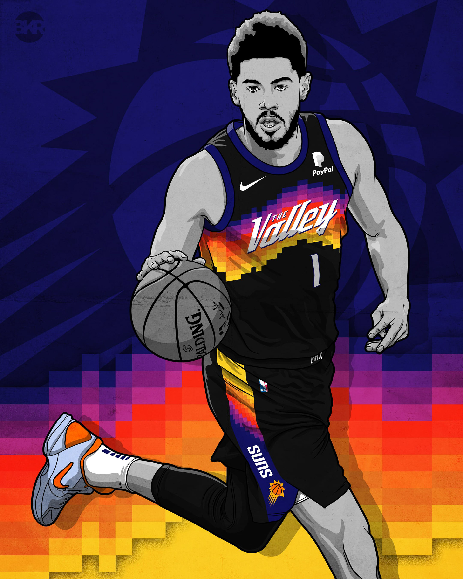 Jason Becker - 2020-2021 NBA City Edition Uniforms Illustrations