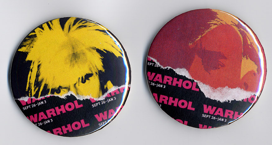 Warhol Buttons for Milwaukee Art Museum