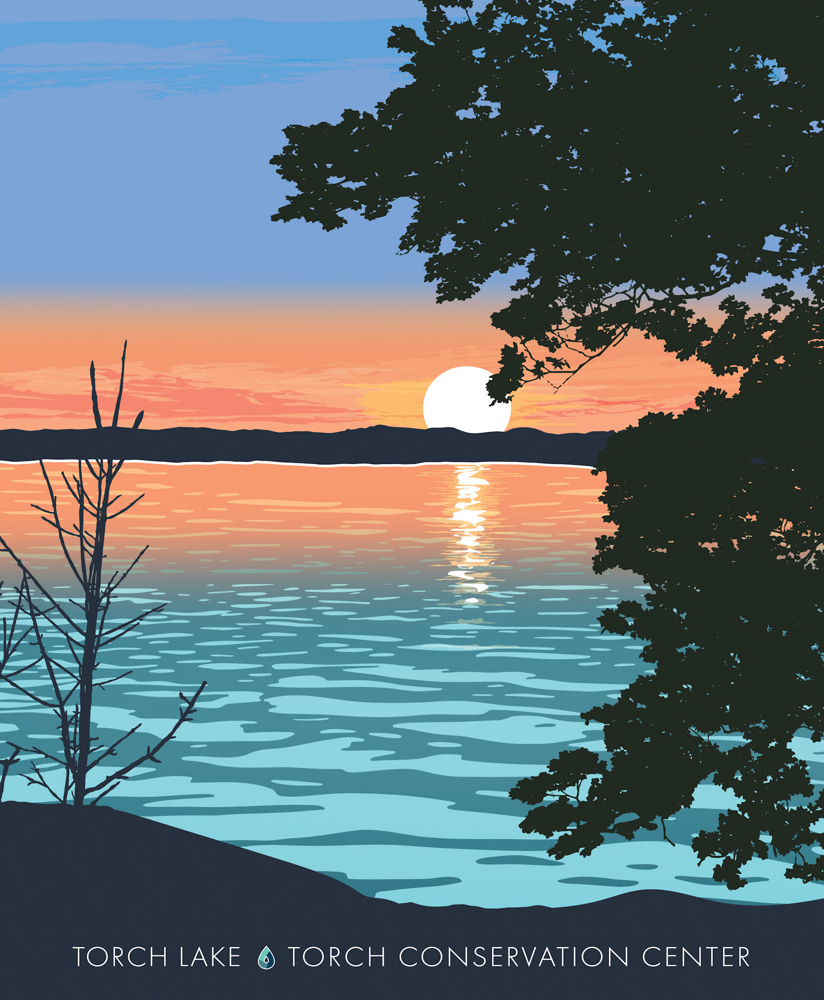 Torch Lake • Torch Conservation Center (TCC) Poster Design