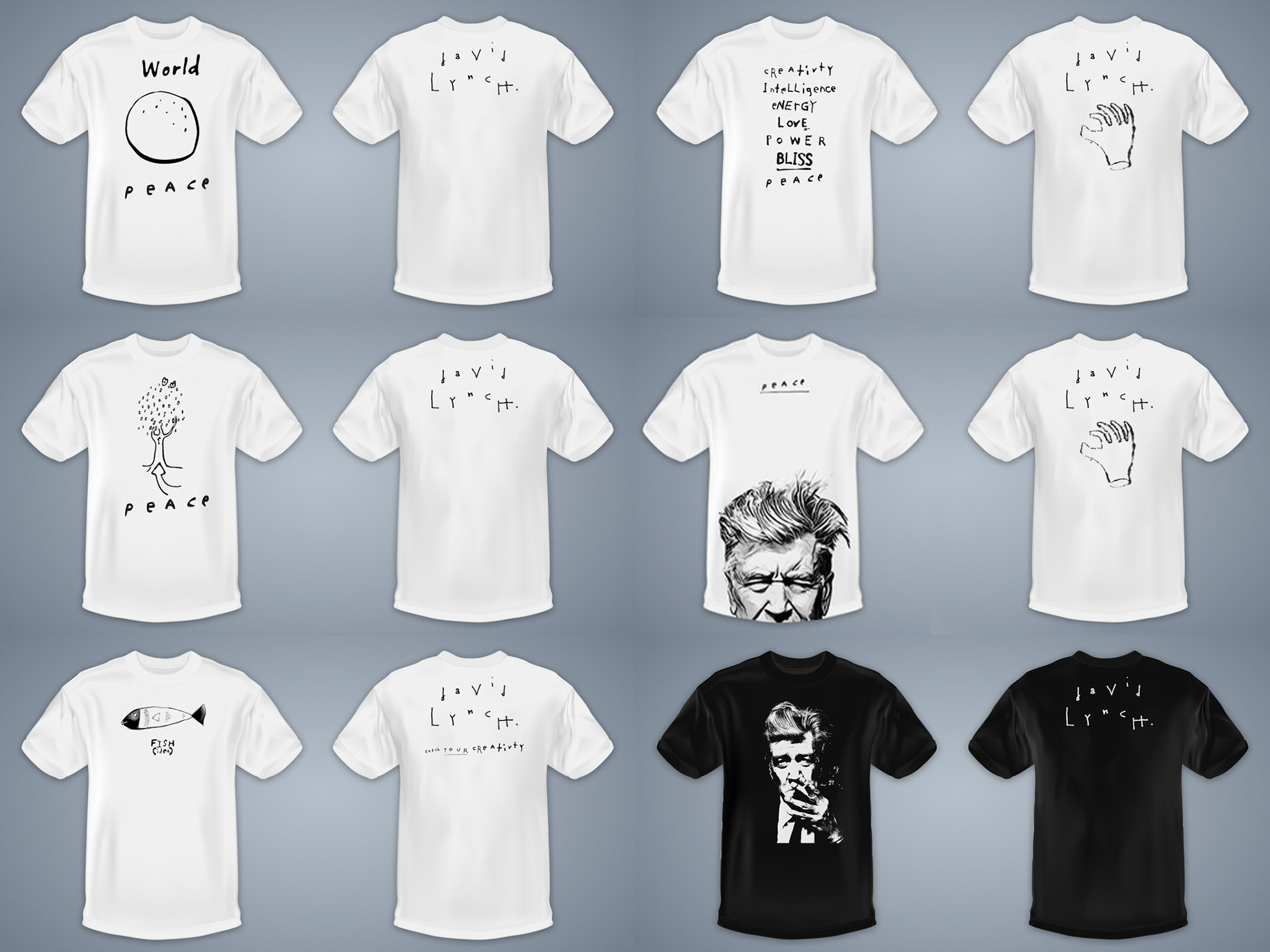 T-Shirt Collection for The David Lynch Foundation