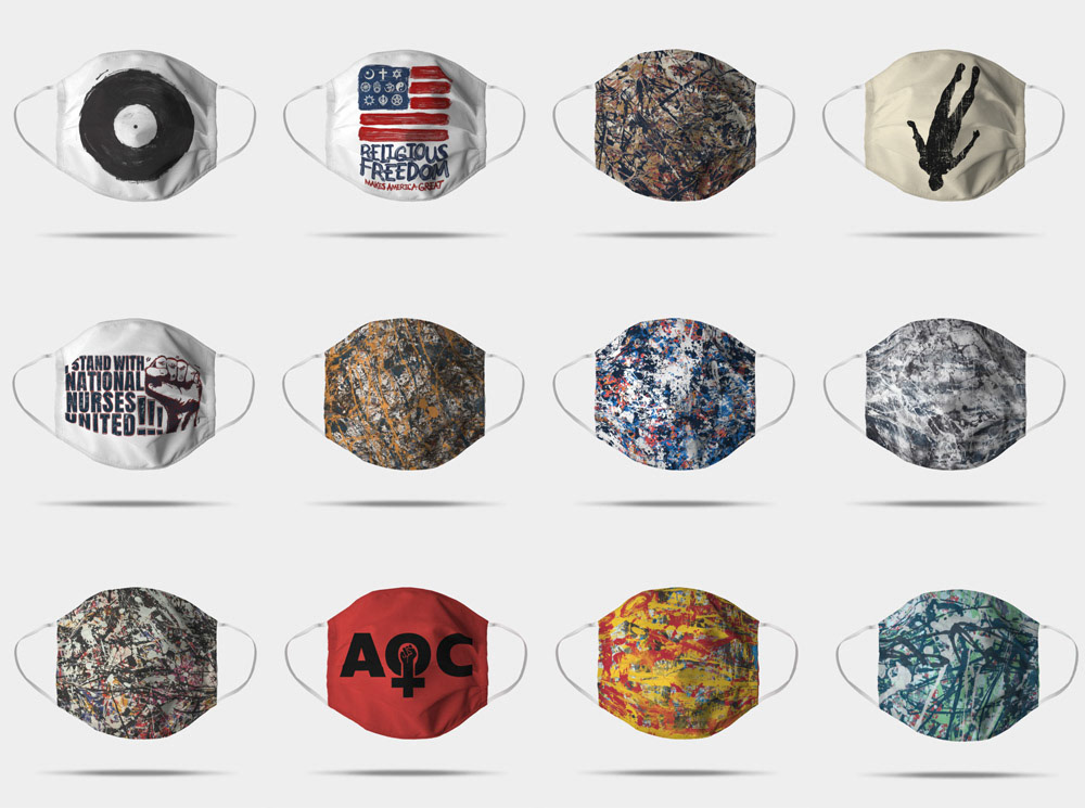 Covid Masks Designs for Direct Relief