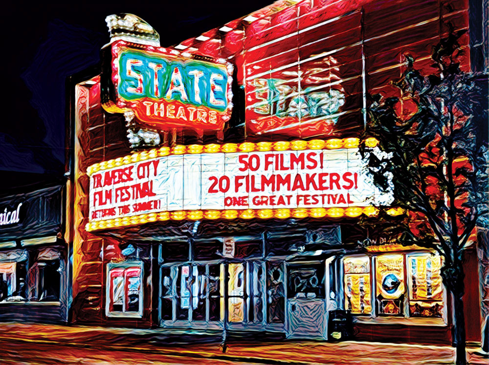 State Theatre Traverse City MI Post Card &amp; Poster Design