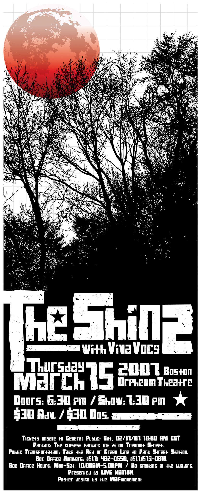 Concert Poster The Shins