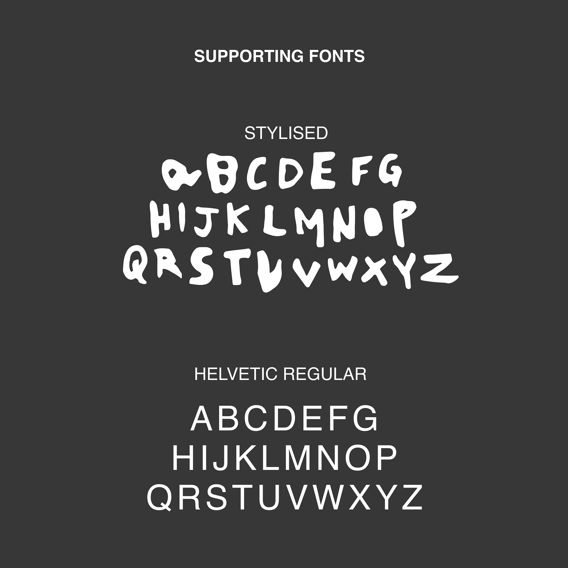 font and stylised type