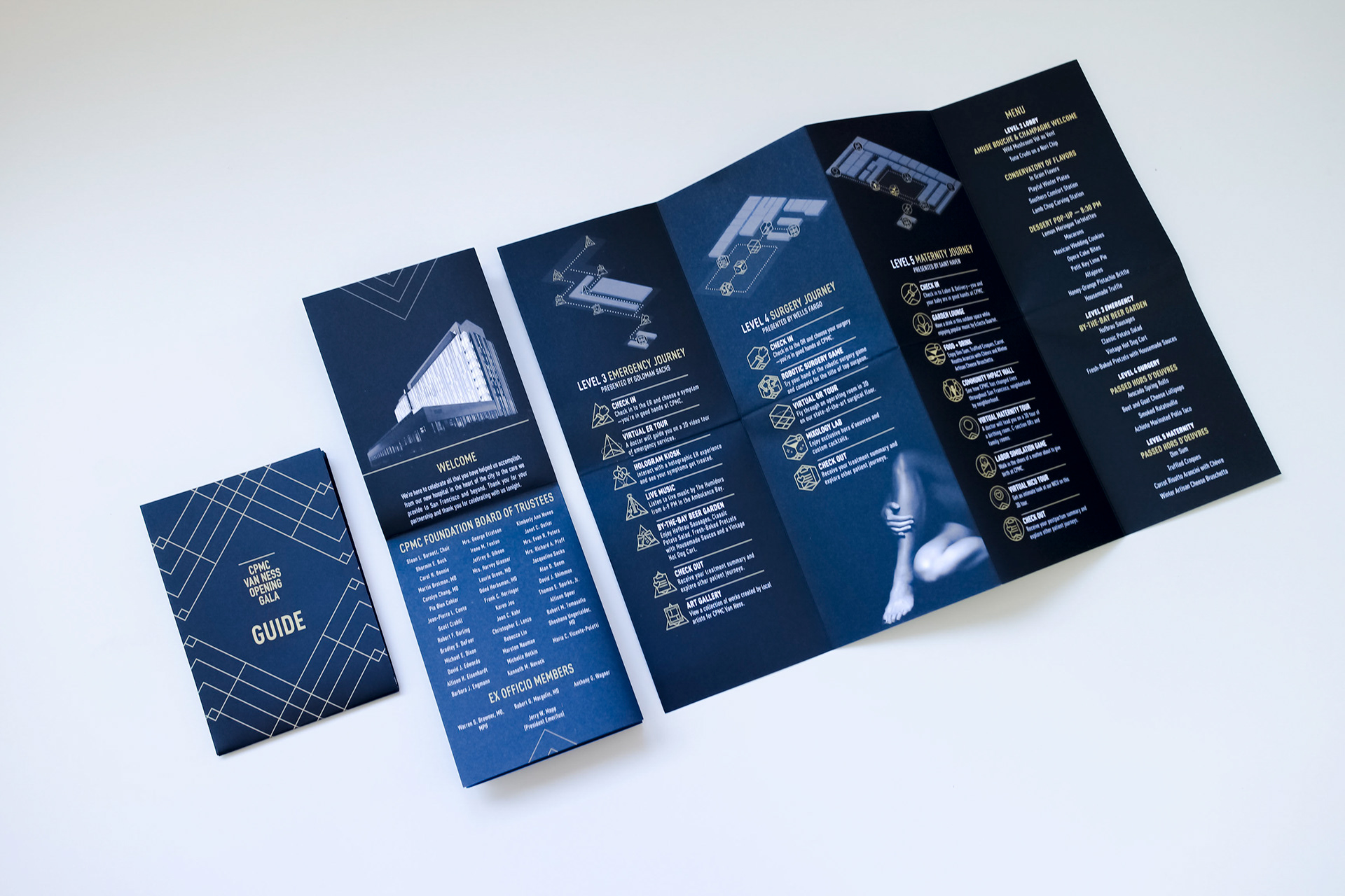 8 panel event pocket map