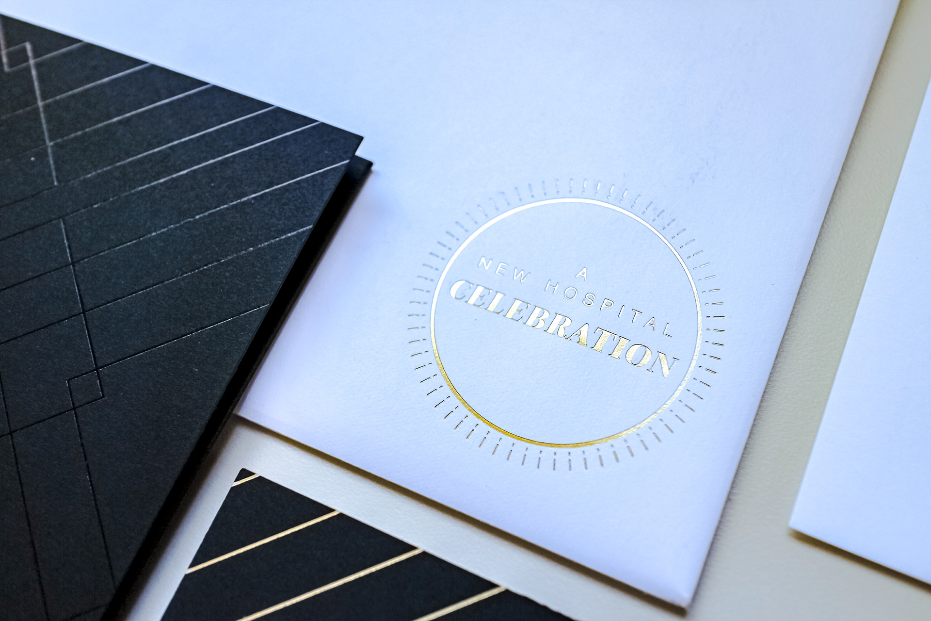 Close up of envelope seal