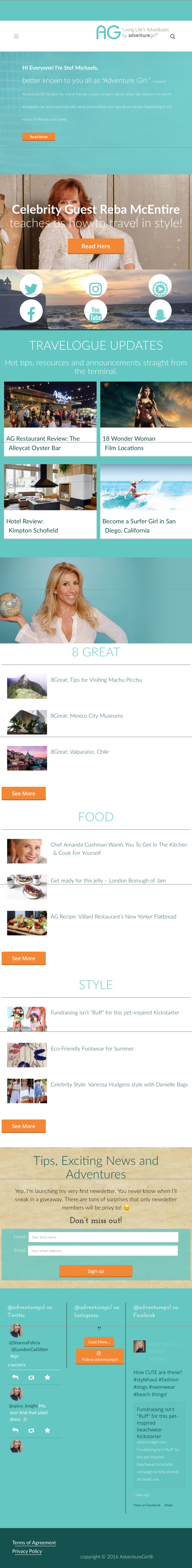 Movile website view