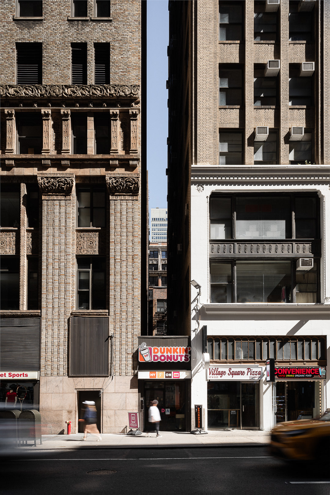 Dunkin Donuts across the street from Macy's, Herald Square, New York City