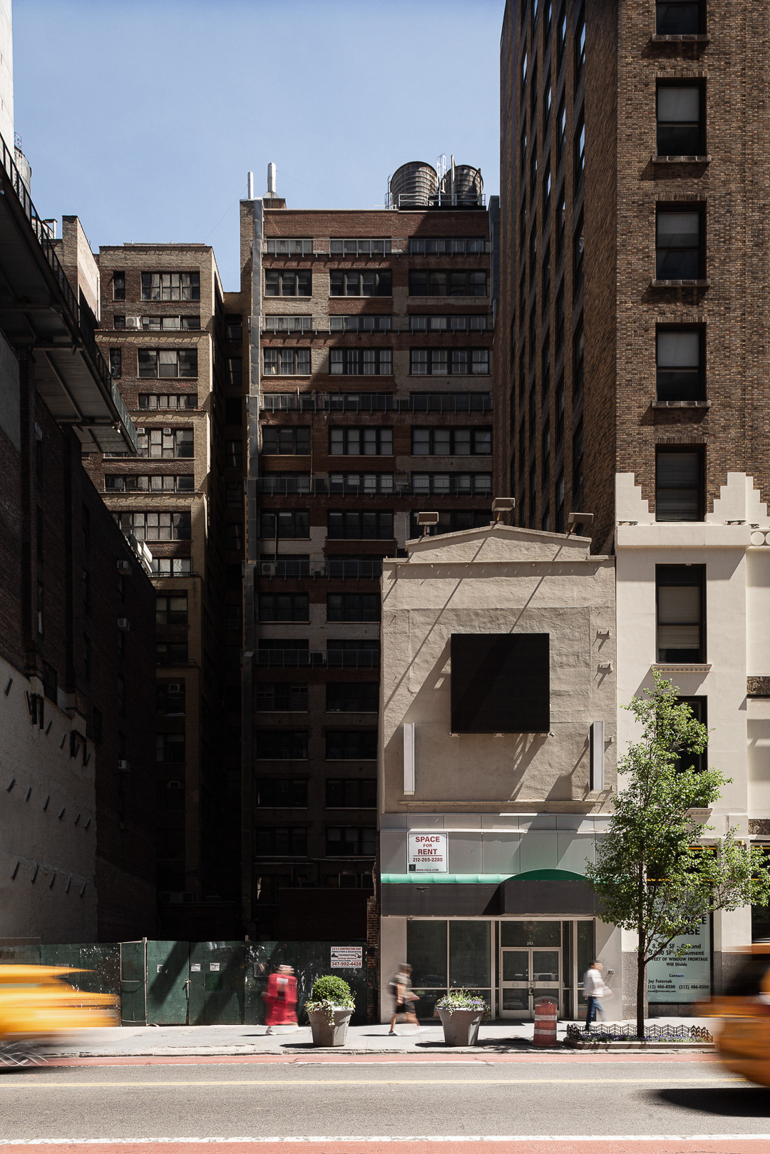 Empty lot on 34th Street in Manhattan