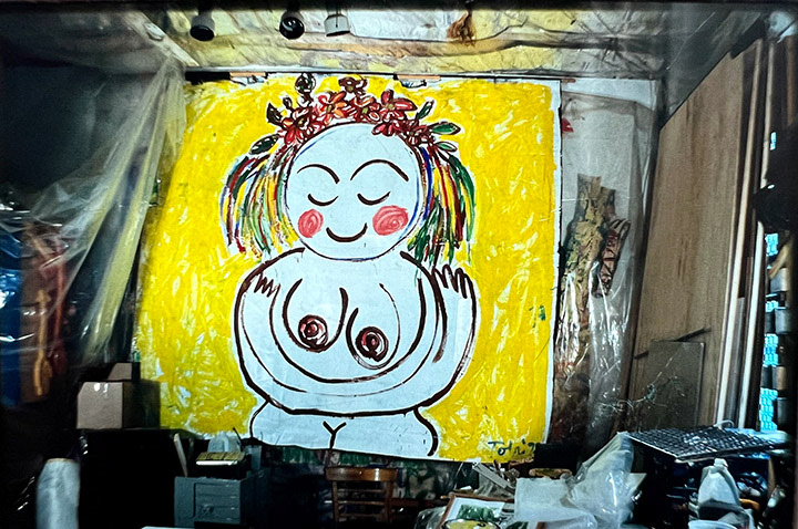 "Boobs Girl" 1995 96"x96" Tompkins Sq Park -Art Around Park
