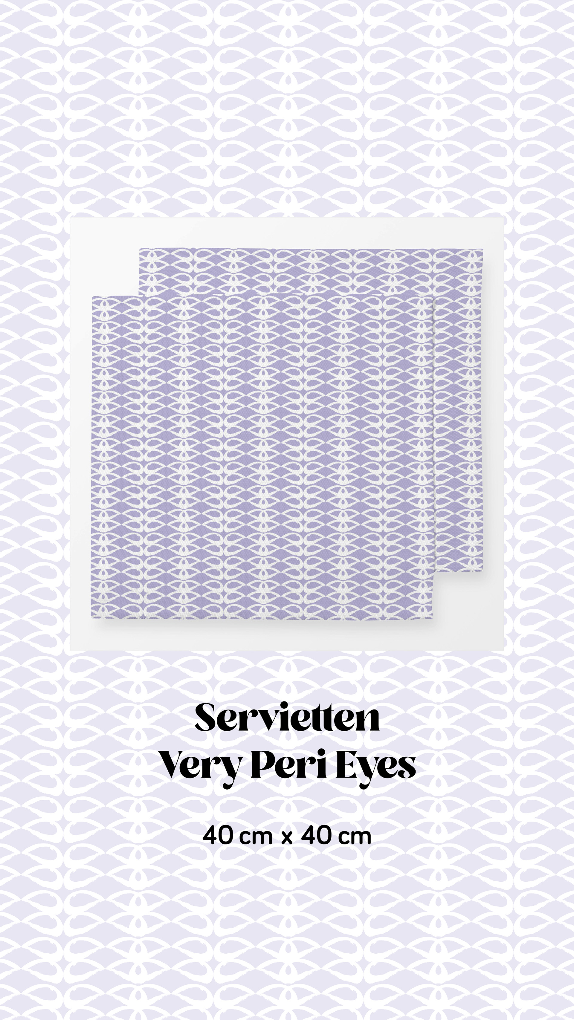 Servietten Very Peri Eyes