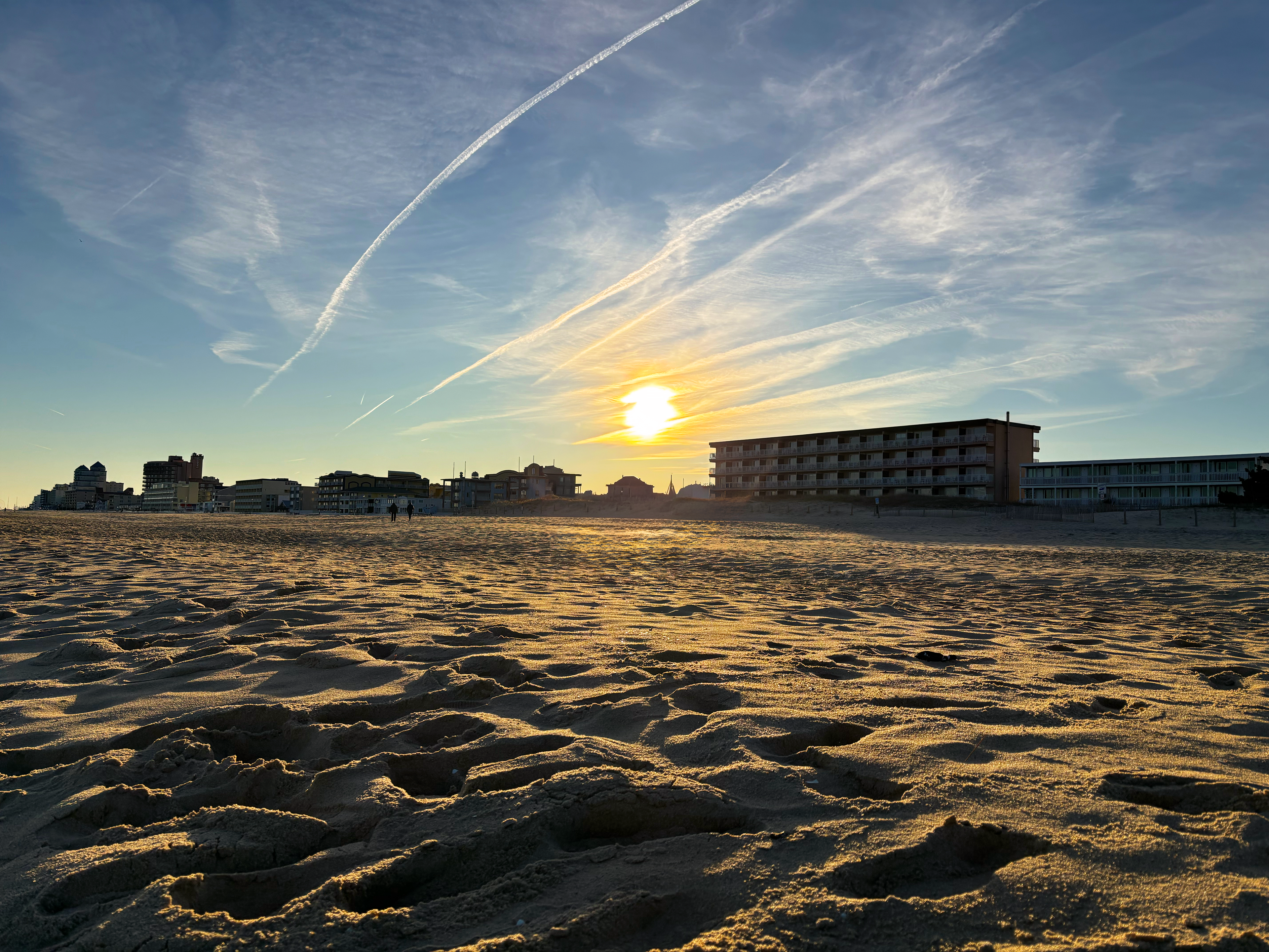 Sunset on the beach