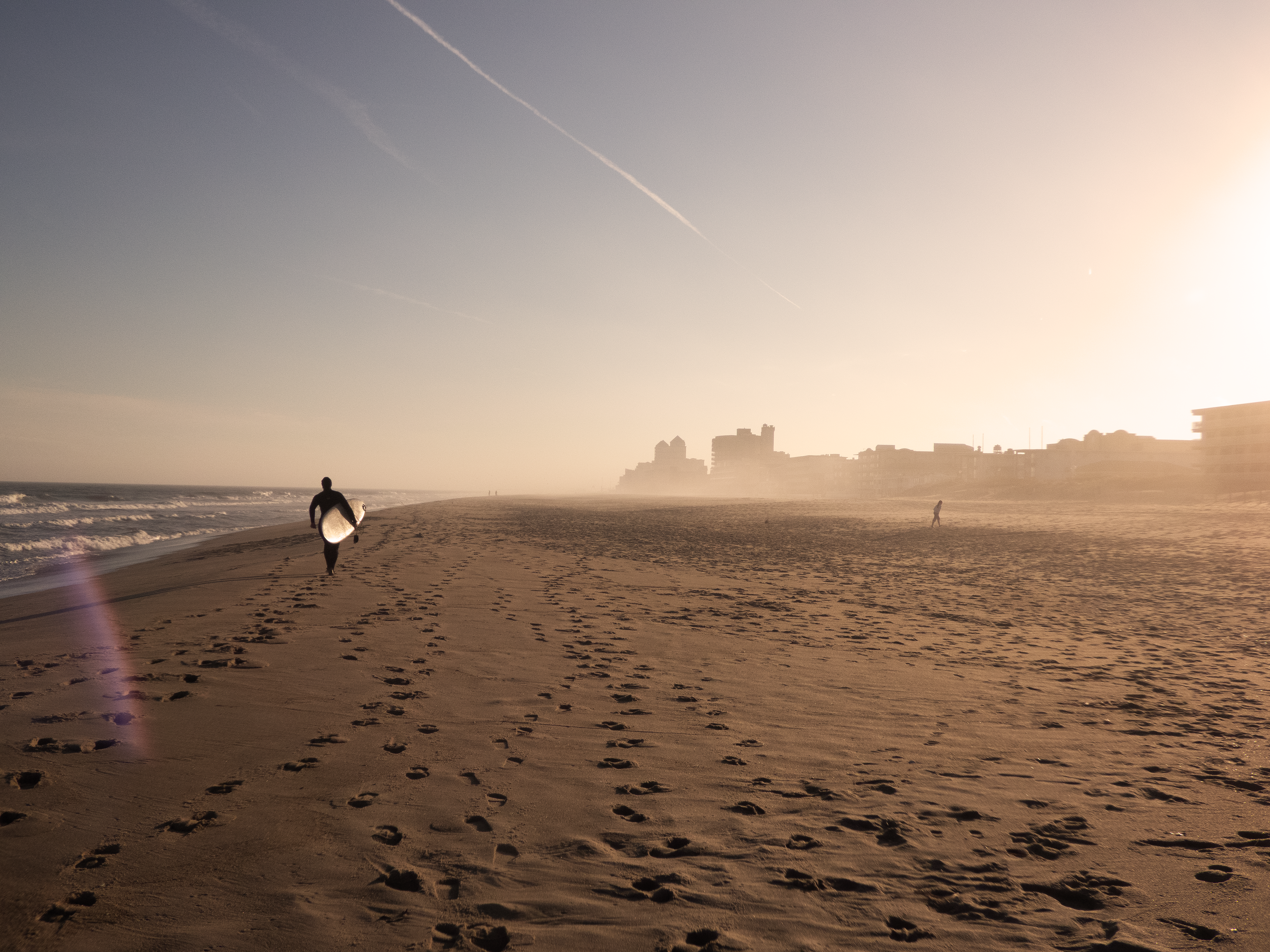 The beach in the winter