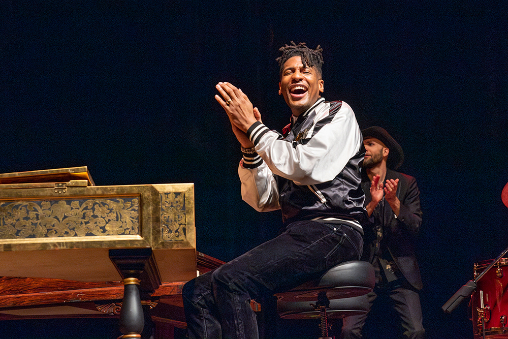 Jon Batiste performs at the Cleveland Museum of Art