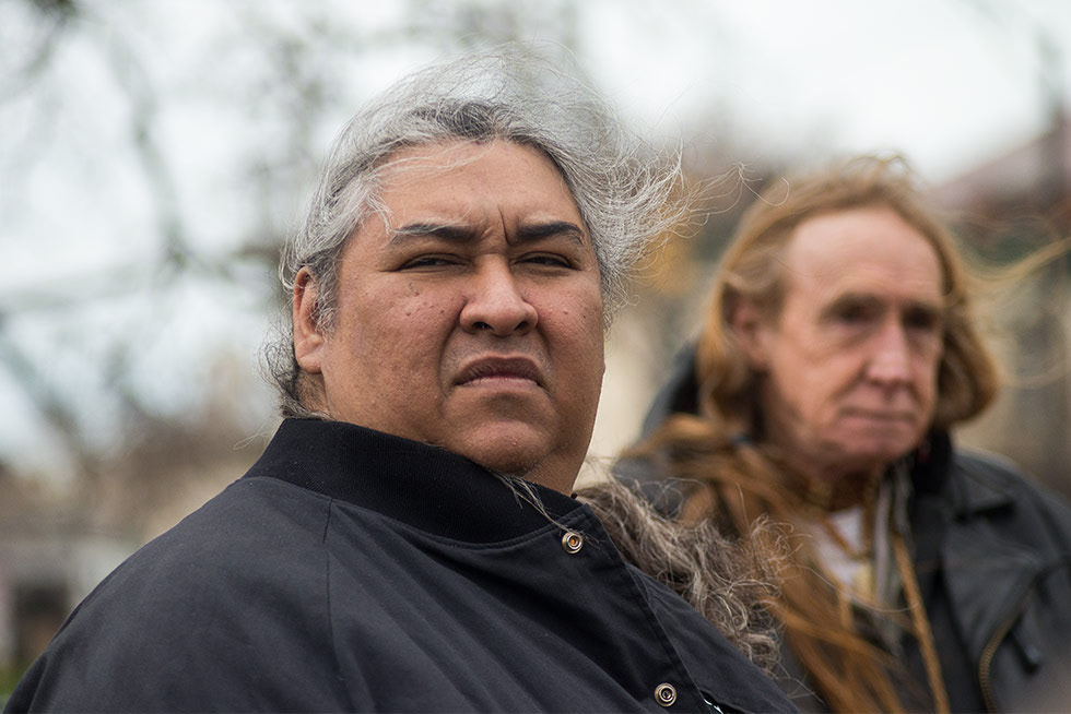 Native American Chief Wahoo Protester