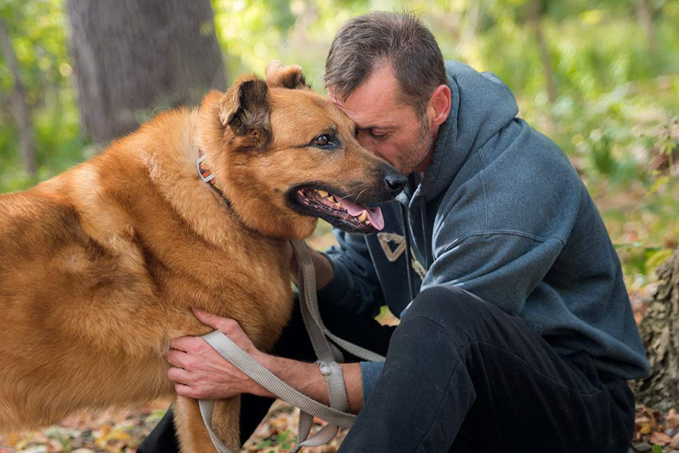 Raven and his dog, Nanuke