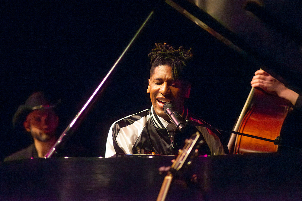 Jon Batiste performs at the Cleveland Museum of Art