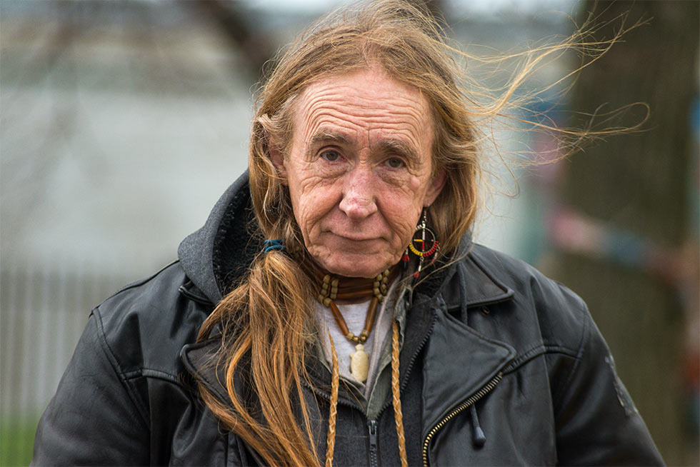 Native American Chief Wahoo Protester