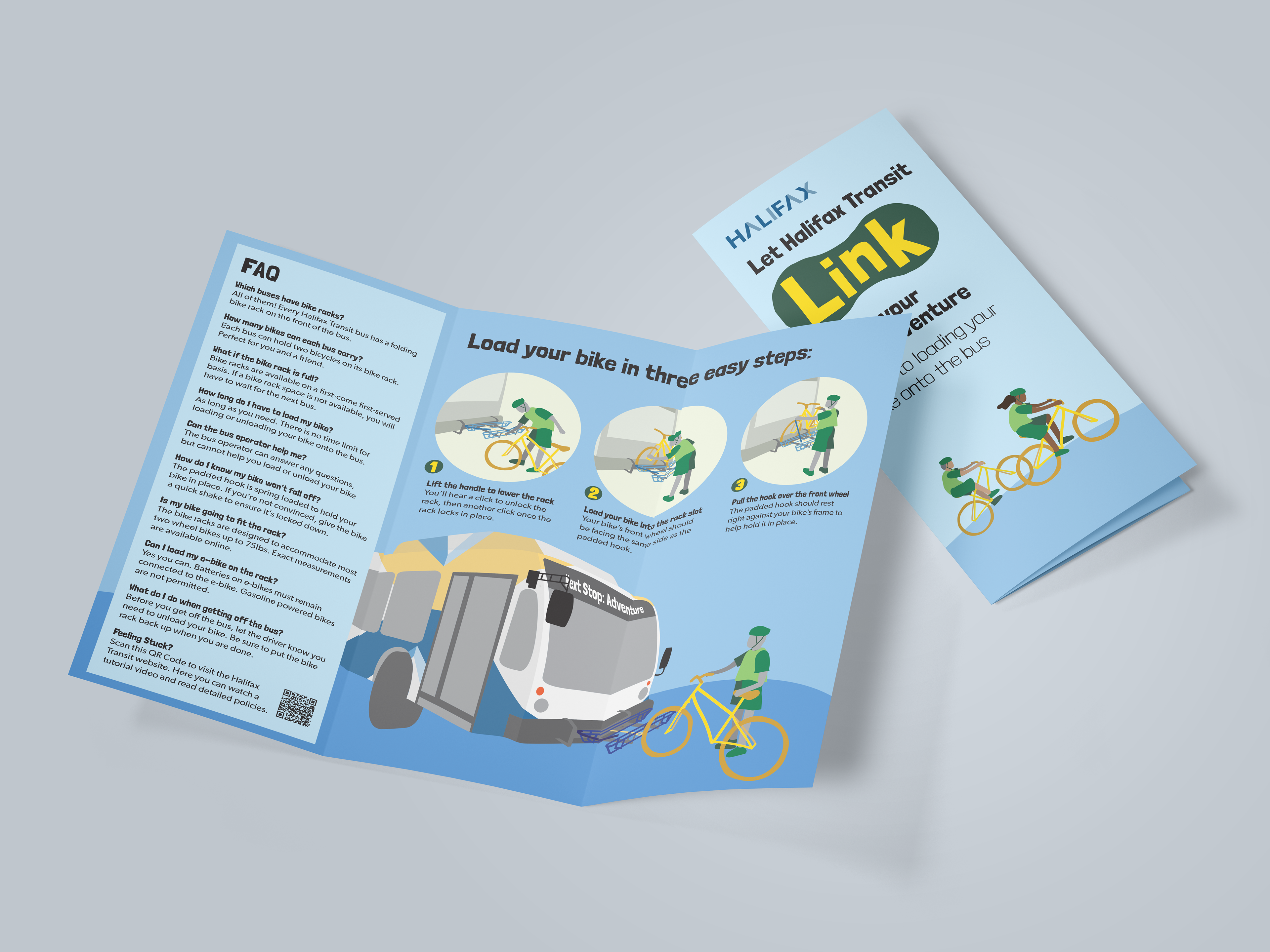 Mock up photo of the final brochure