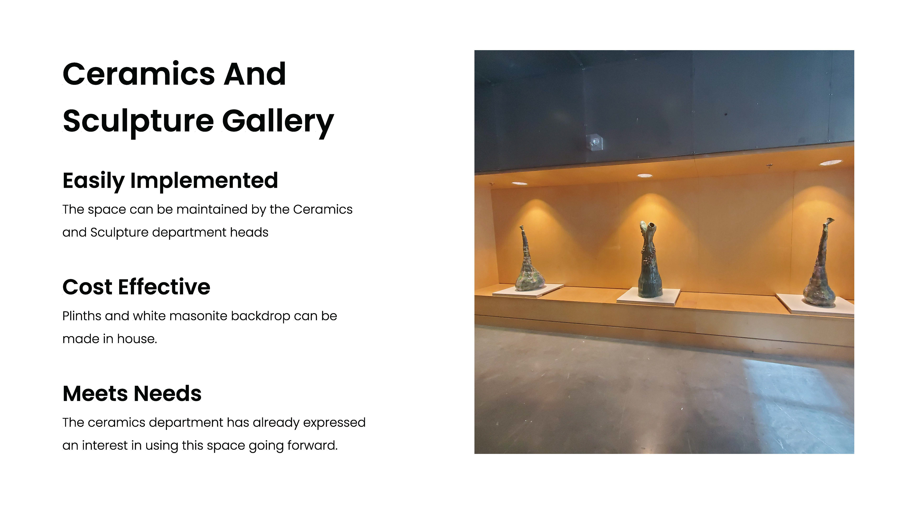 Gallery Space potential in the elevator lobby, in the alcove previously designated for seating.