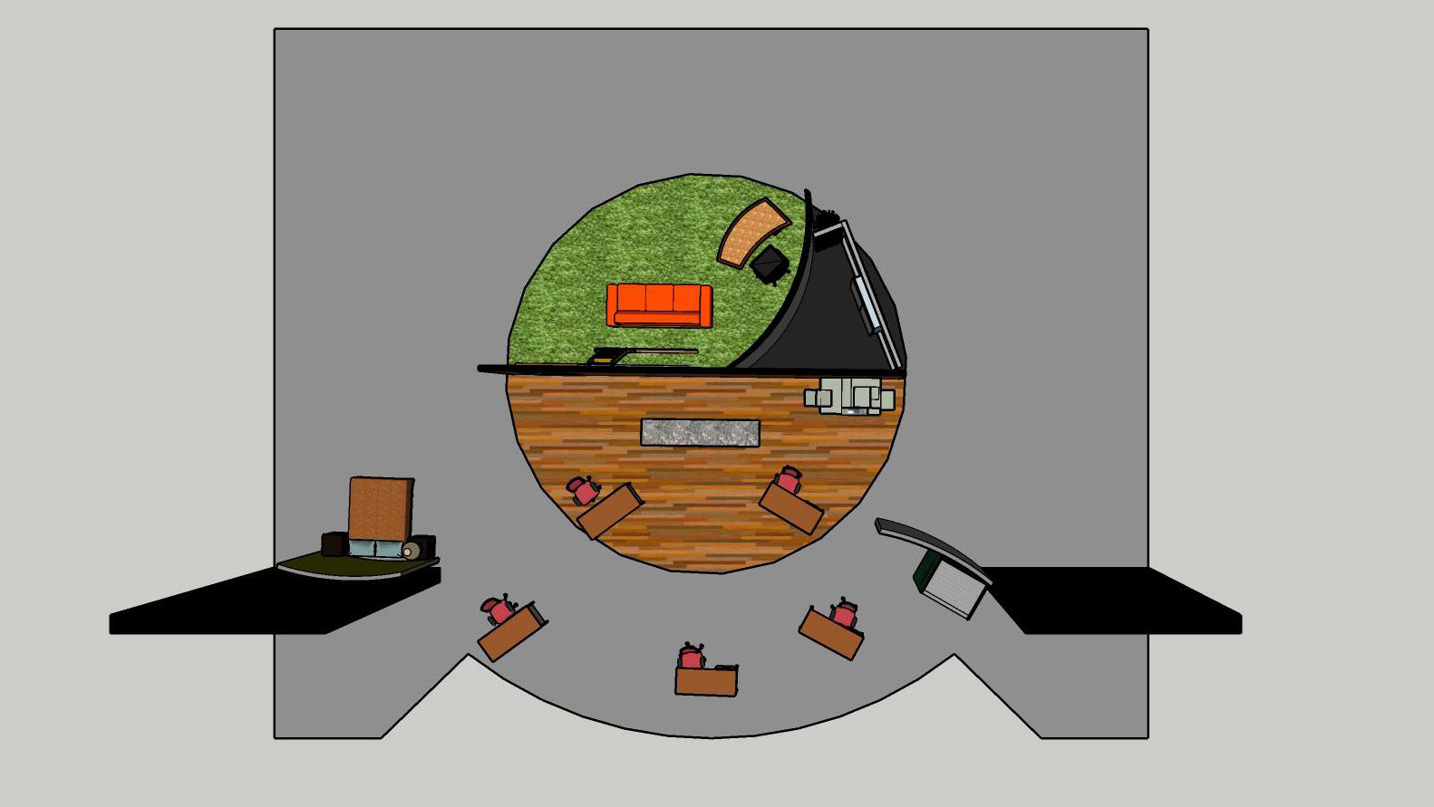 Top View of Rotating Stage