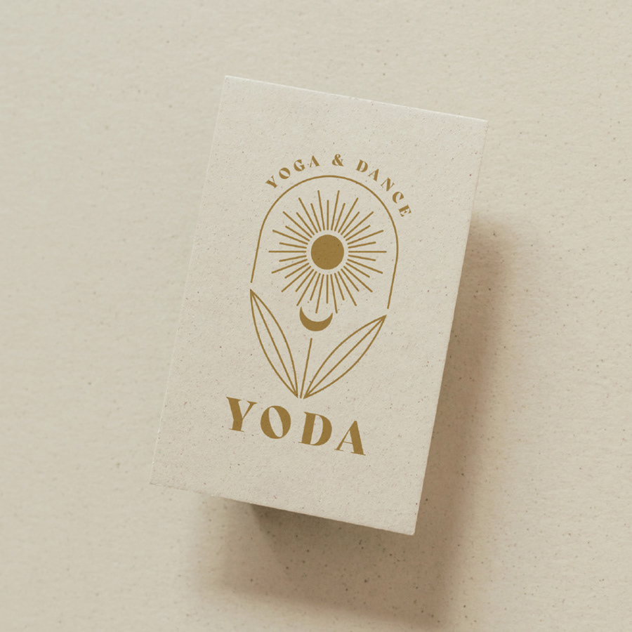 Visitenkarten design für Yoga und Tanz