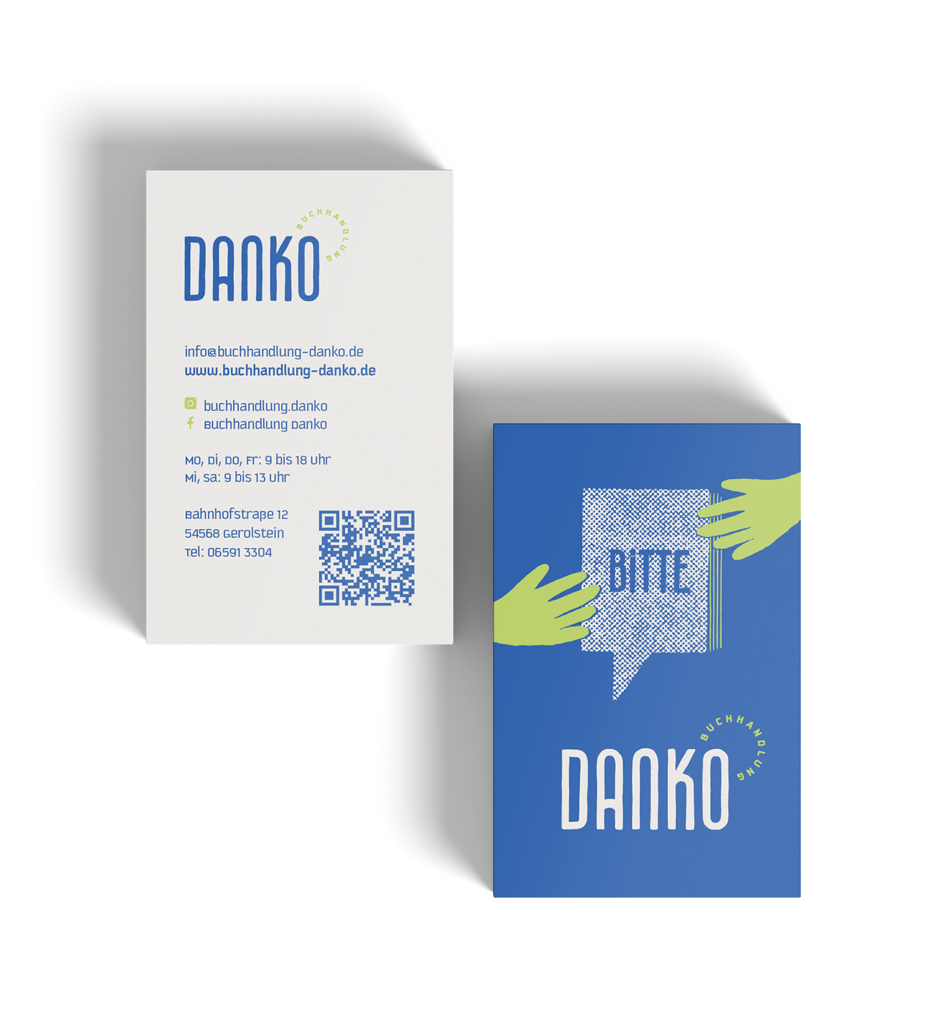 Visitenkarten Design für eine Buchhandlung