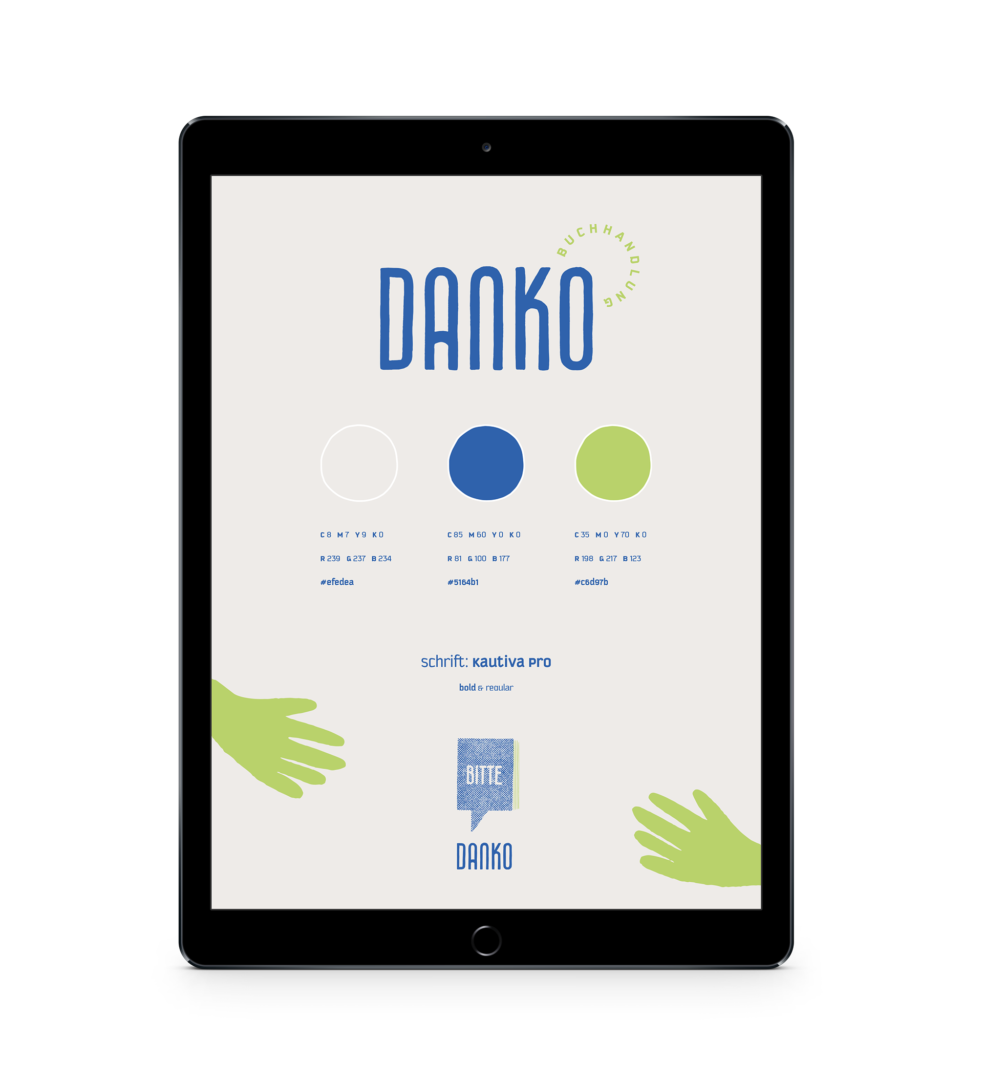 Corporate Design, Logo und Farbkonzept einer Buchhandlung