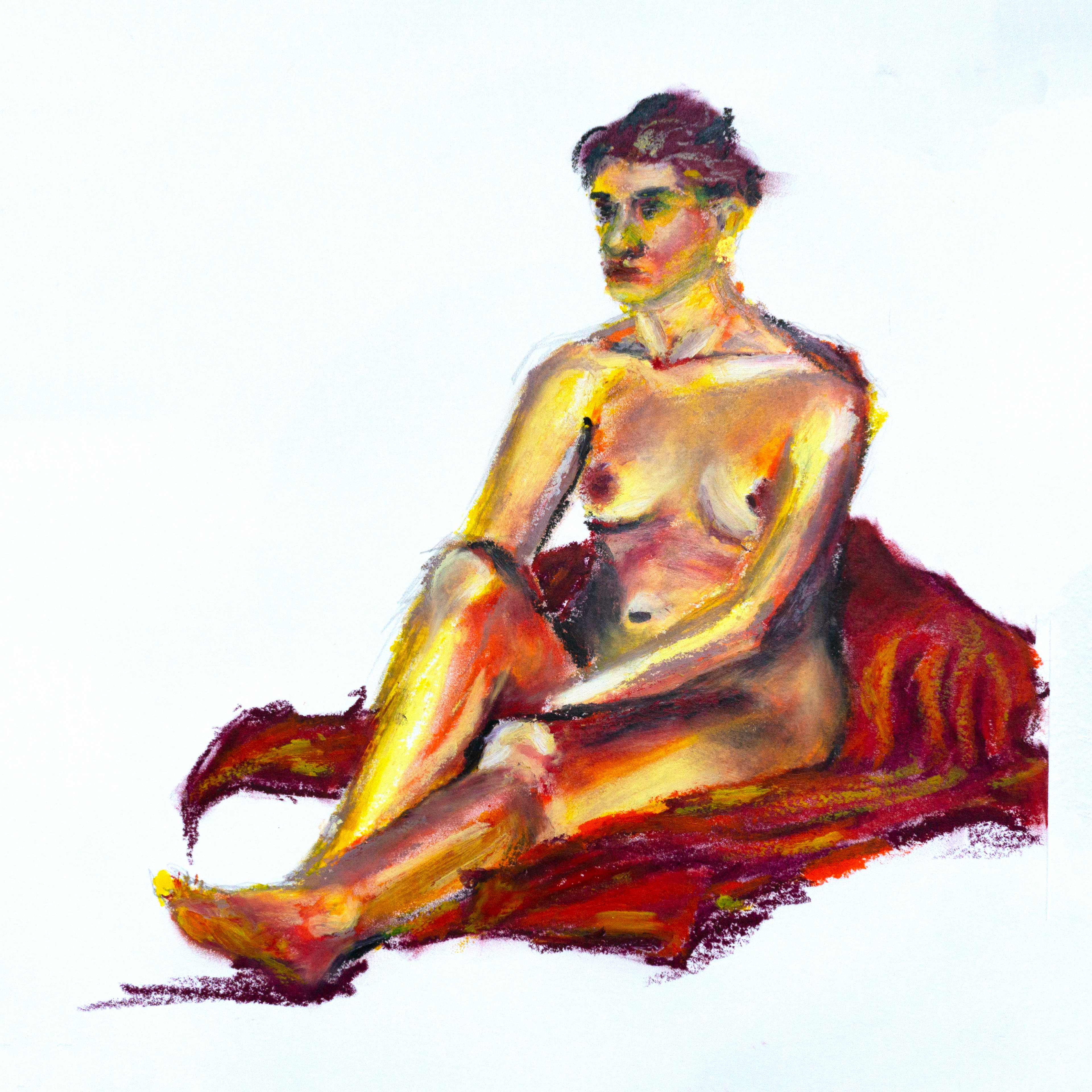 22.04.2024. oil pastels