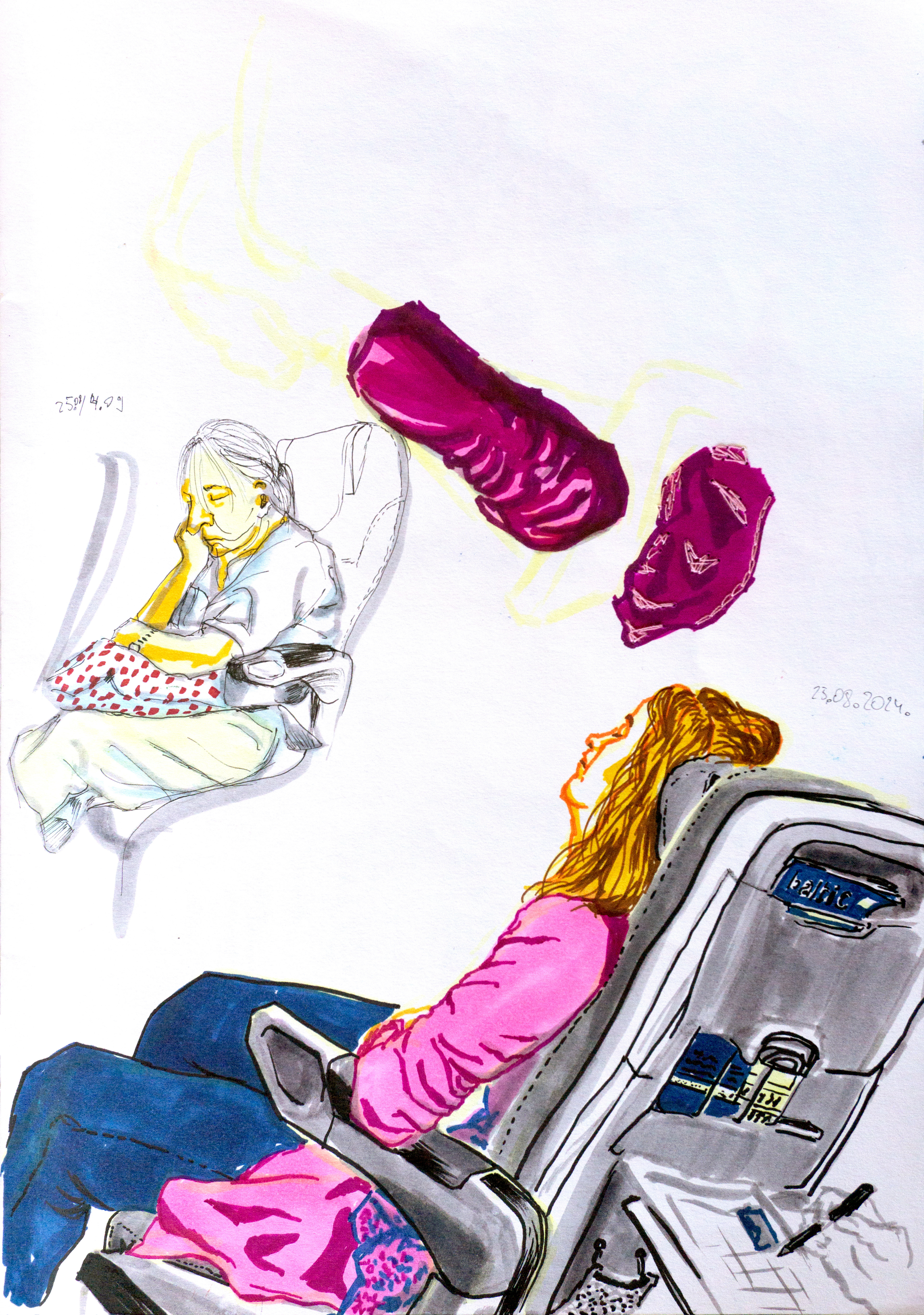 25.08.2024. (markers and thread)
