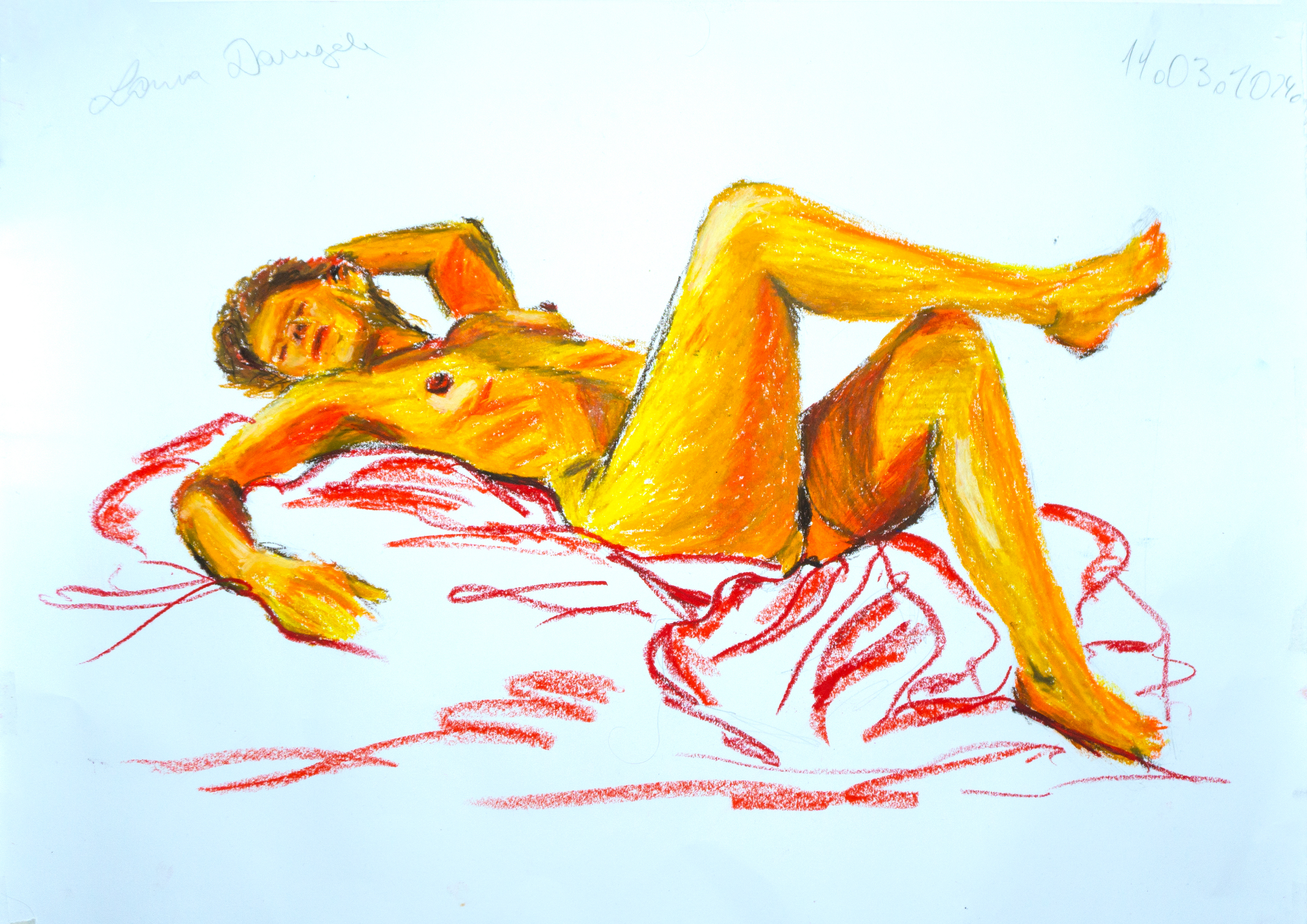 11.03.2024. oil pastels