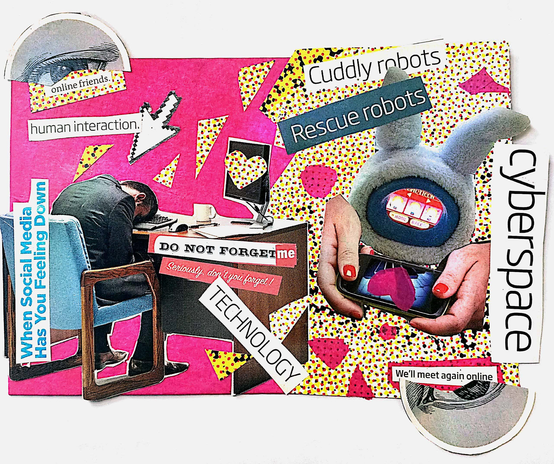 Online Friendship. Collage