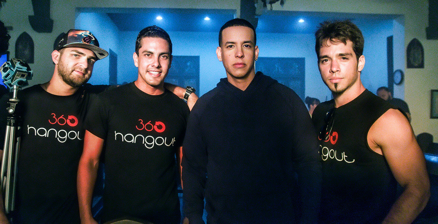 On set for Daddy Yankee's Ora Por Mi music video.