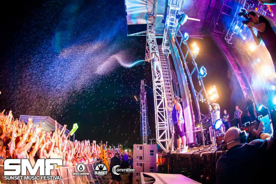 With Steve Aoki @ SMF.