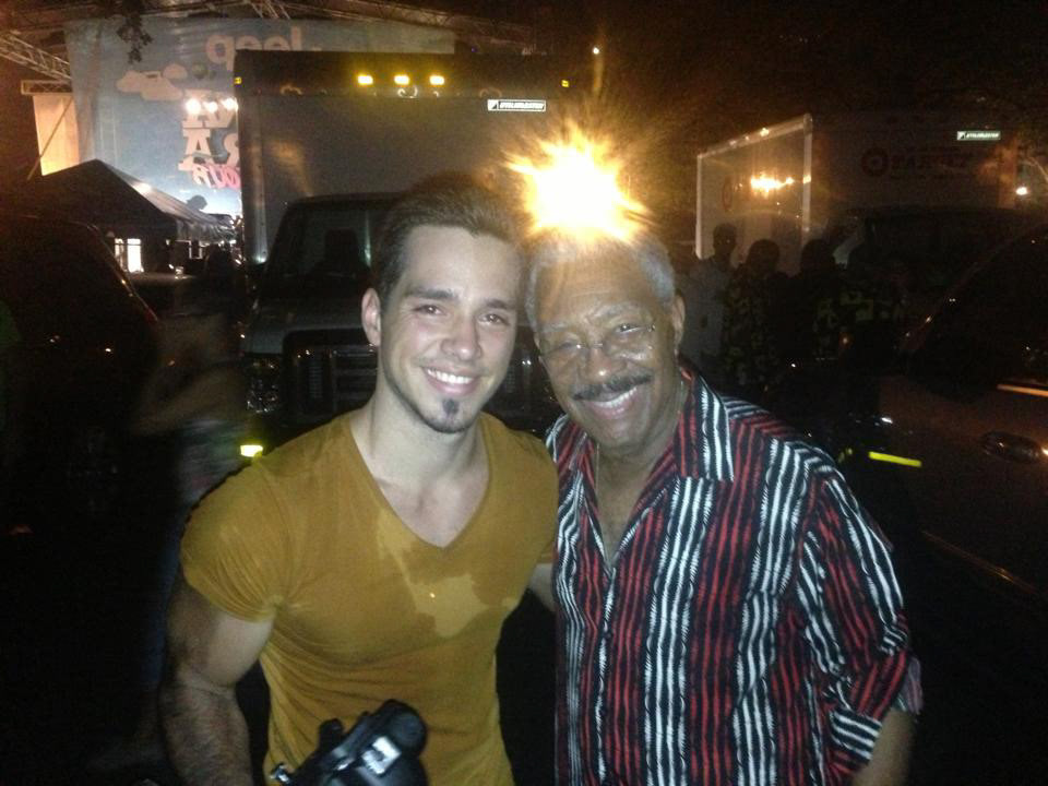 With El Gran Combo's founder Rafael Ithier.