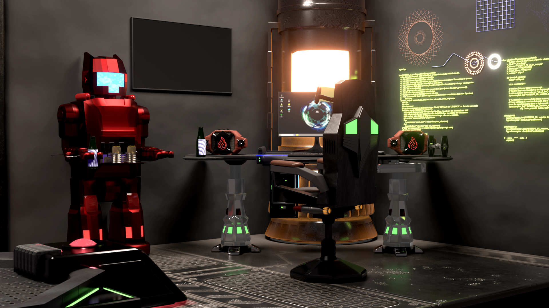 Blender 3D Gaming Hideout by Sparkster