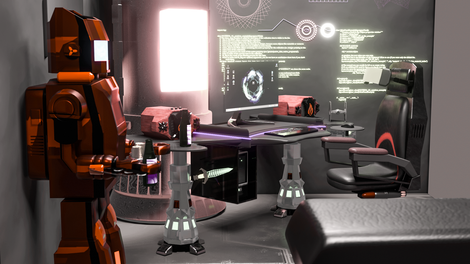 Blender 3D Gaming Hideout by Sparkster