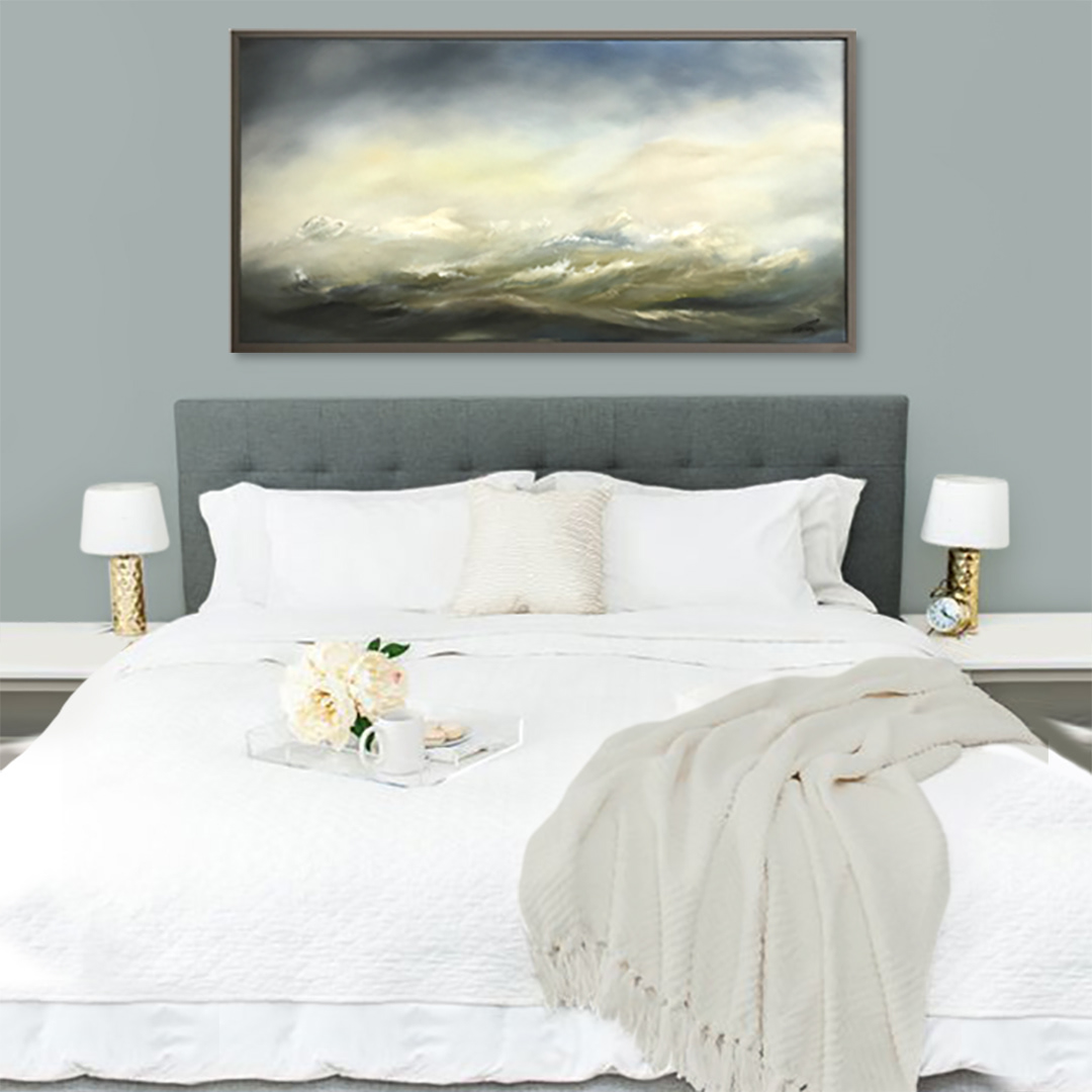 Wild Sea. Abstract oil painting by James Rooney