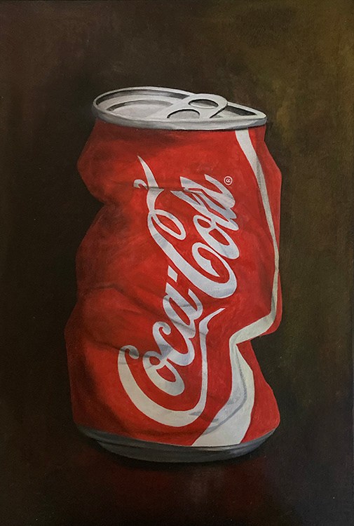 James Rooney Contemporary Irish Art Crushed Coke Can