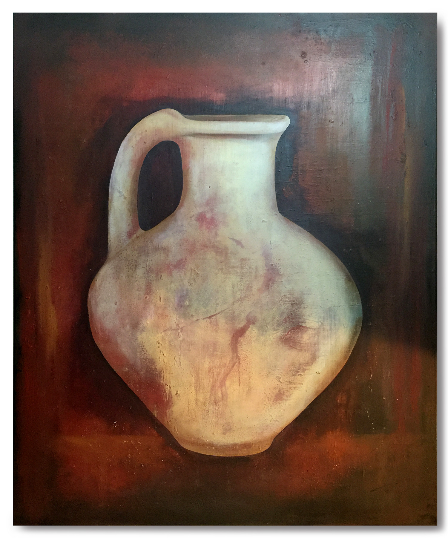 Large Jug. Original oil painting on canvas by James Rooney. 76x92cm