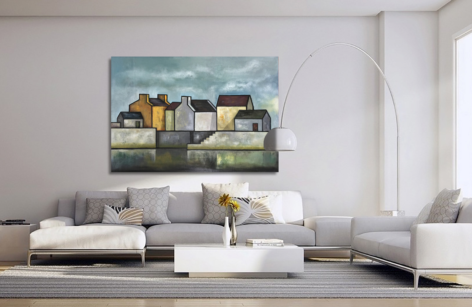 Dingle Harbour. Original oil painting by James Rooney. 