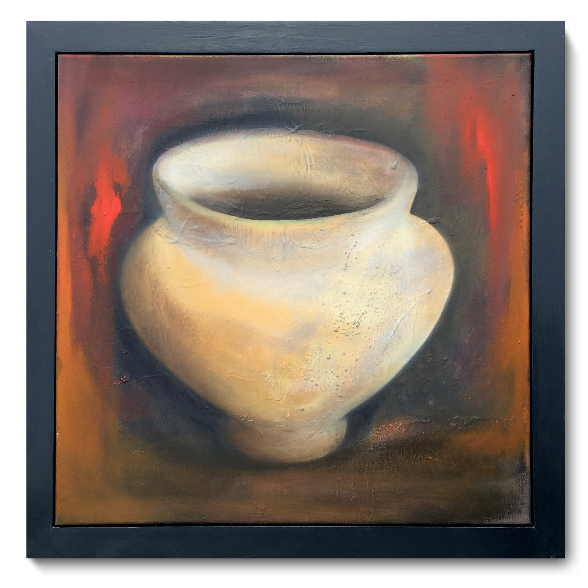 Vase. Original oil painting on canvas by James Rooney. 50x50cm