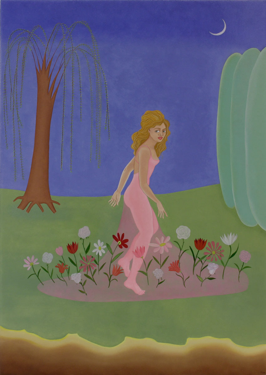 Garden Dress | 16" x 11" | Oil on Panel | 2020