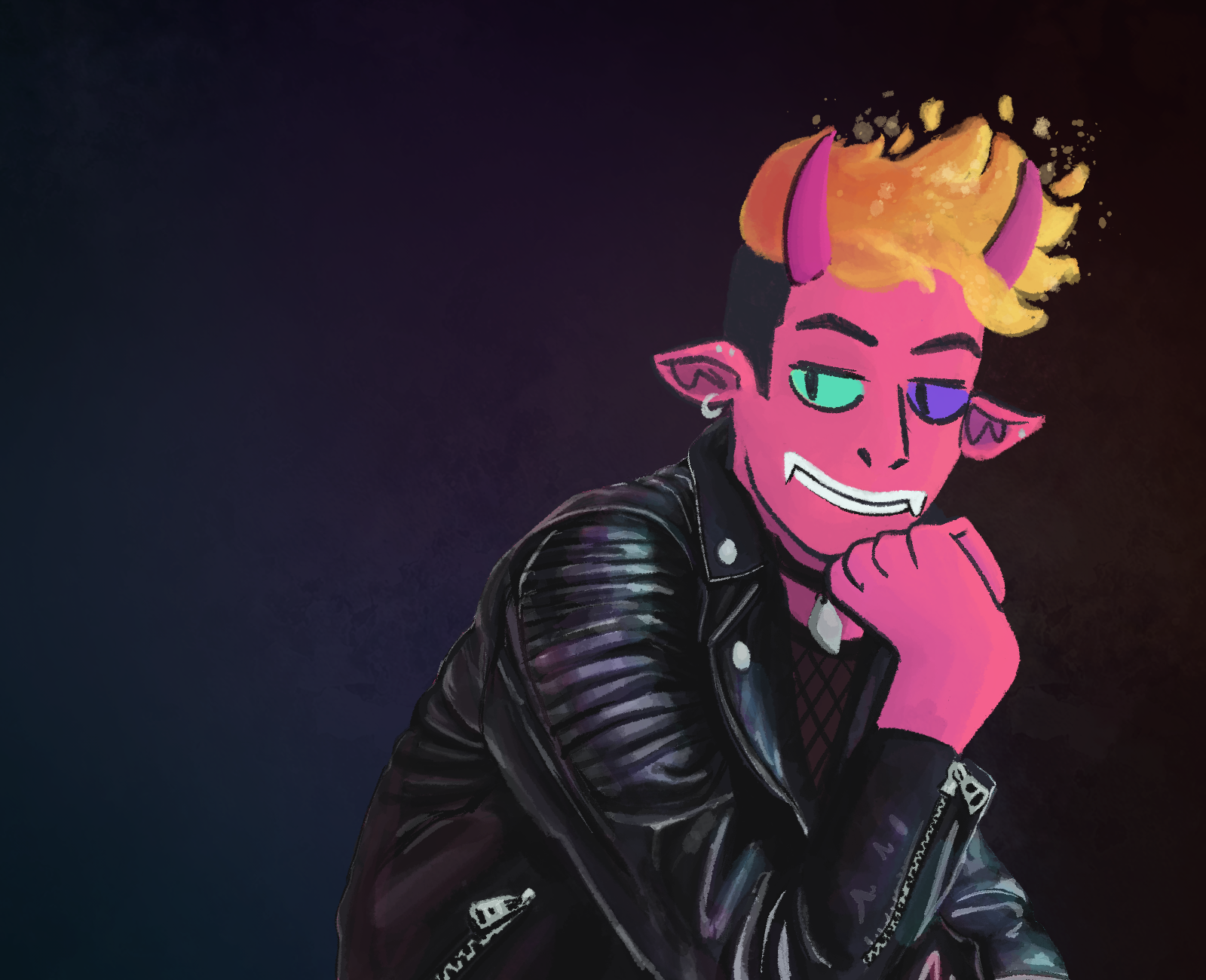 2021: Lighting test featuring my original character, Angus