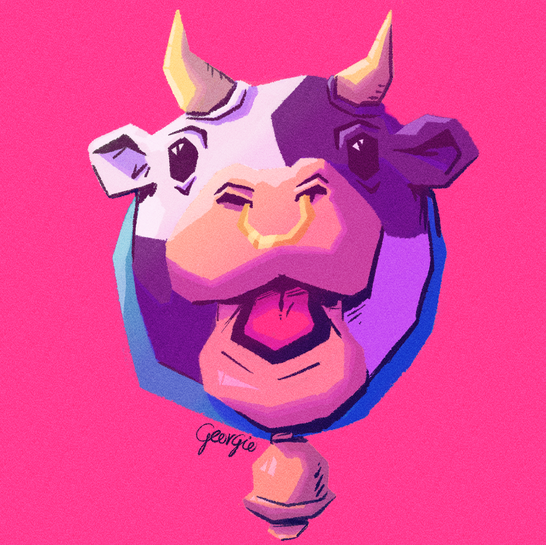 2024: Famous baby hippo Moo Deng mixed with the cow from Mario Kart's Moo Moo Meadows lo