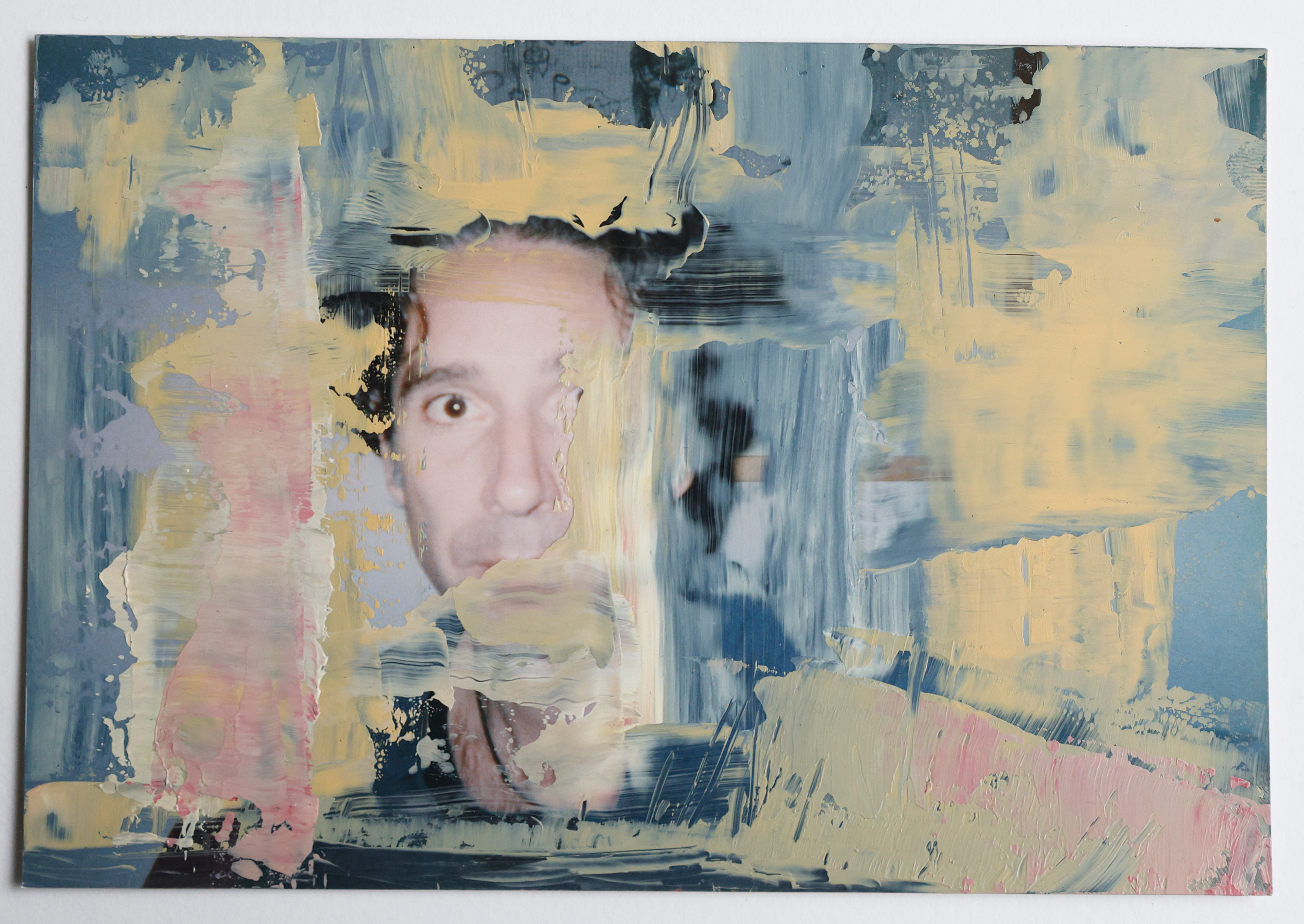 Oil on photo, Selfportrait 2011