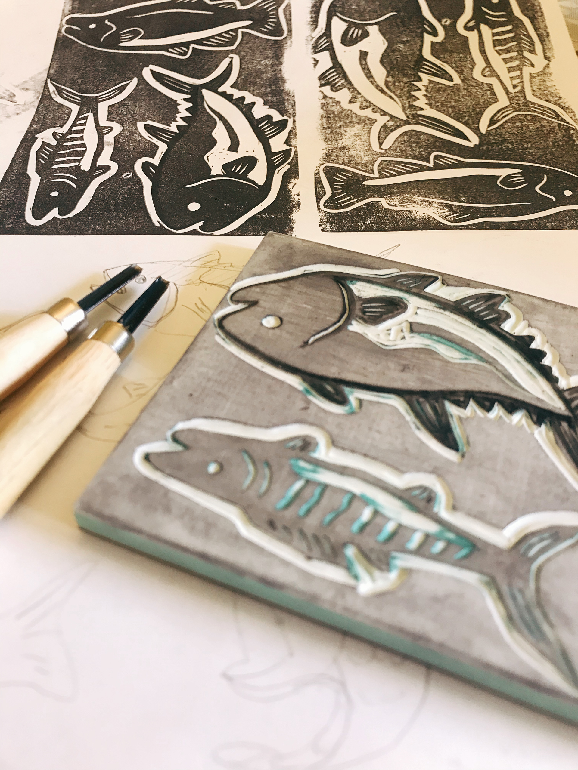 The stamp making process