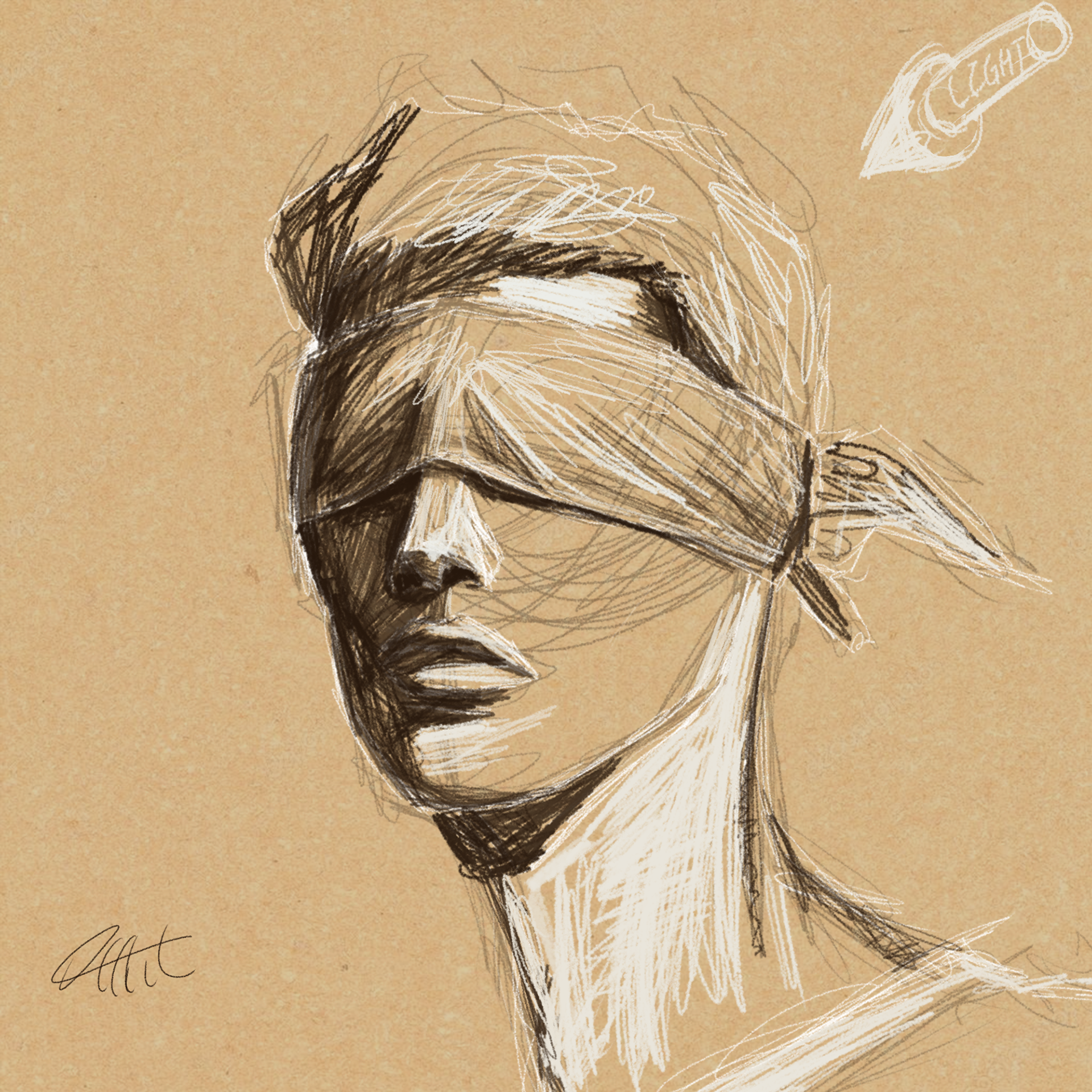 "Blindfolded - sketch"