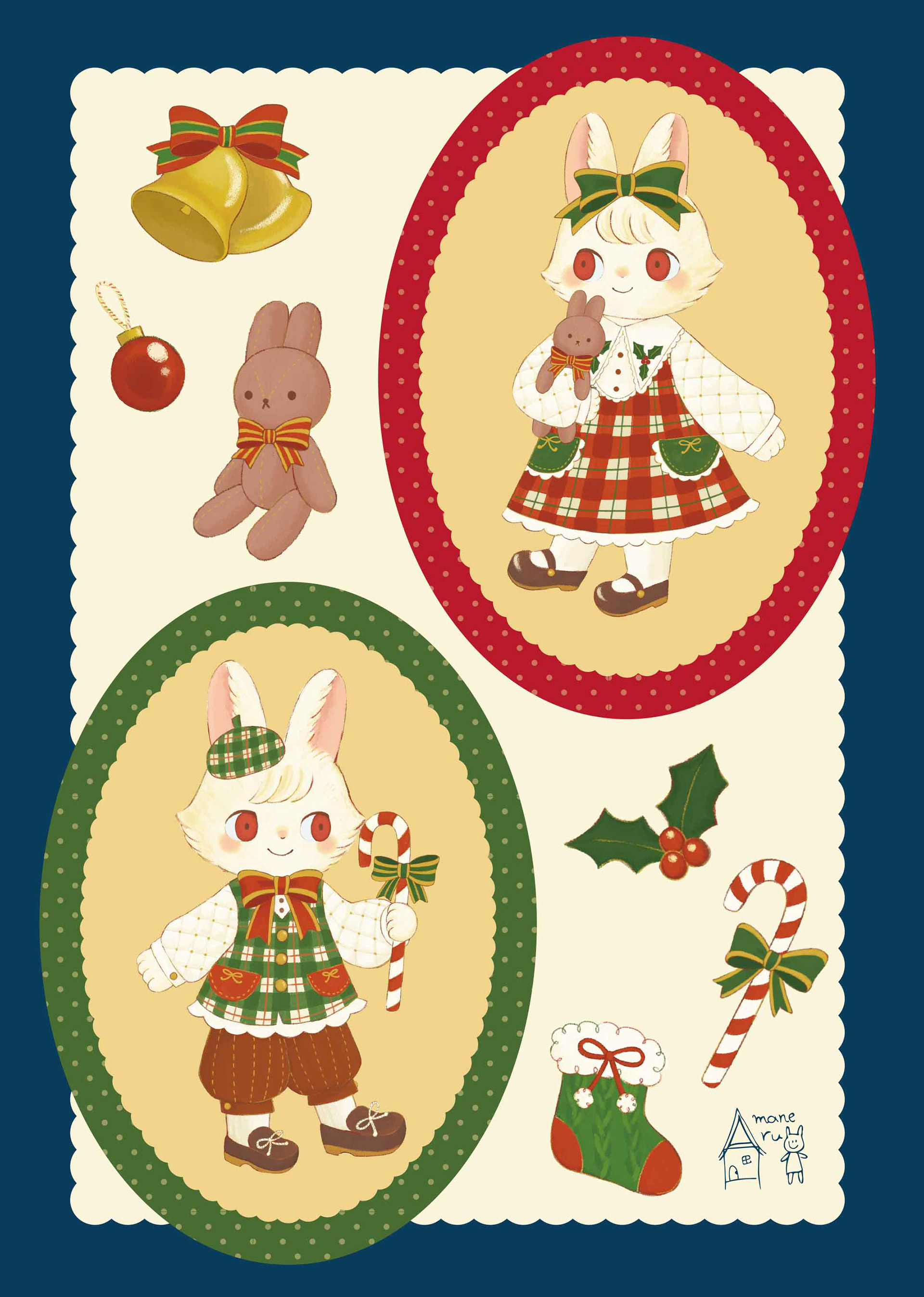 〇109 クリスマスうさちゃん